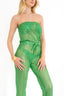 Hattie Bandeau Jumpsuit - Emerald Opulence
