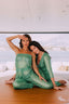 Hattie Bandeau Jumpsuit - Emerald Opulence