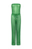 Hattie Bandeau Jumpsuit - Emerald Opulence