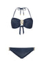 Kate Bandeau Bikini Top - Midnight Mist