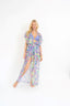 Sophia Sheer Long Beach Dress - Splash