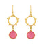 Allegra Jade Earrings In Pink