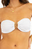 Kate Bandeau Bikini Top - Bianco Scuba