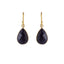 Ava Navy Sunstone Earrings