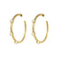 Cruise Freshwater Large Pearl Hoop Earrings