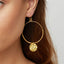 Dominique Large Hoop Earrings