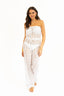 Hattie Bandeau Jumpsuit - Bianco Daydream