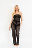 Hattie Bandeau Jumpsuit - Ebony Oasis