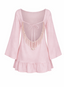 LEYLA MINI DRESS IN BABY PINK