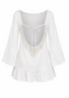 Leyla Mini Beach Dress - Bianco Shimmer