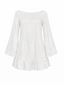 Leyla Mini Beach Dress - Bianco Shimmer
