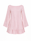 LEYLA MINI DRESS IN BABY PINK