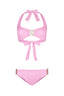 Michele Halter-neck Bikini Top - Powder Pink
