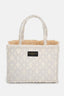 Milos White Medium Tote Bag