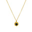 Maine Black Onyx Flower Necklace