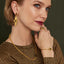 Vienna Gold Drop Earrings - Vintage Style