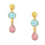 Sia Earrings - Pink & Aqua