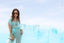 Sophia Sheer Long Beach Dress - Aqua Breeze