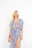Sophia Sheer Long Beach Dress - Splash