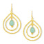 Saskia Earrings - Aqua Chalcedony