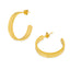 Silvia Gold Hoop Earrings - Vintage Style