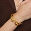 Silvia Gold Vintage Look Bangle