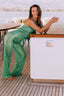 Hattie Bandeau Jumpsuit - Emerald Opulence