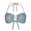 Kate Bandeau Bikini top - Turquoise Sea
