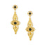 Vienna Gold Drop Earrings - Vintage Style