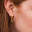 Mini Cruise Black Onyx Hoop Earrings